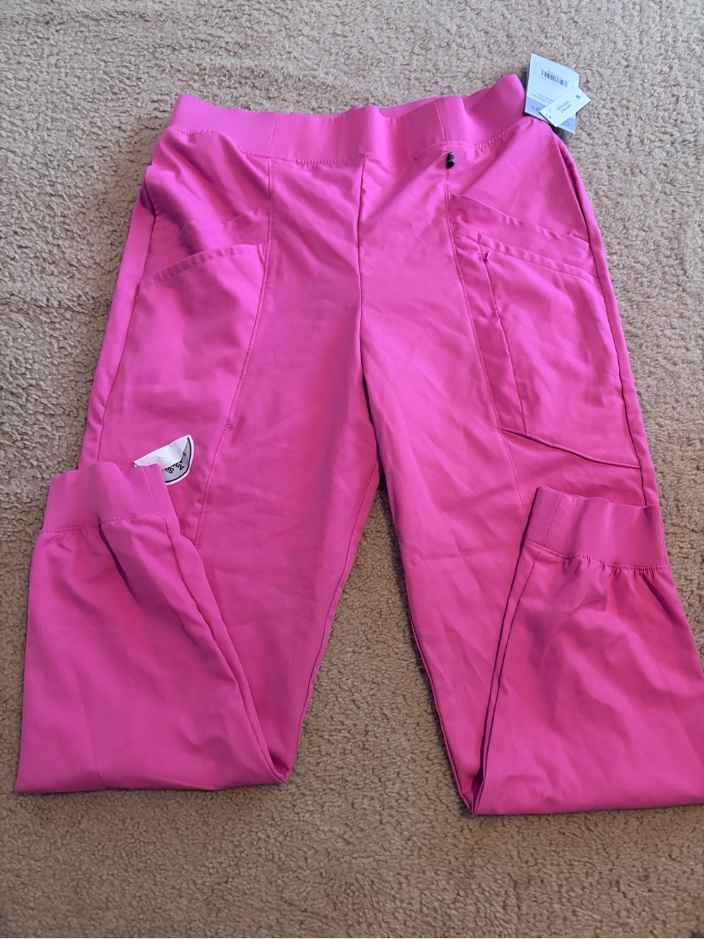 Cuddl Duds Pink Women's Stretch Cargo Joggers
